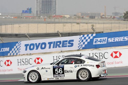 Podium BMW GT4 in 24H of Dubai; Ricardo van der Ende schot in de roos